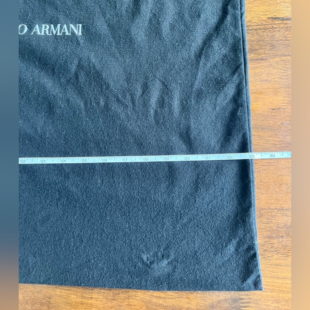 Giorgio Armani Designer Dust Bag with Drawstring Closure – 27x23” XL Black - Picture 2 of 6